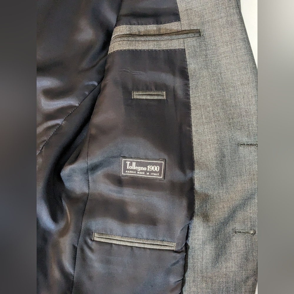 J. Crew N.Y. Ludlow Dark Grey Italian Wool Blazer Size 40R - Picture 4 of 16